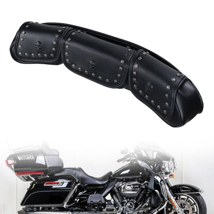 3 Pocket Windshield Bag Waterproof Fit For Harley Electra Glide FLHTC 96-13.
