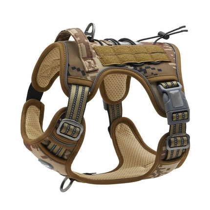 Dog Harness Tactical No Pull Adjustable Pet Military Working Training Vest S.
