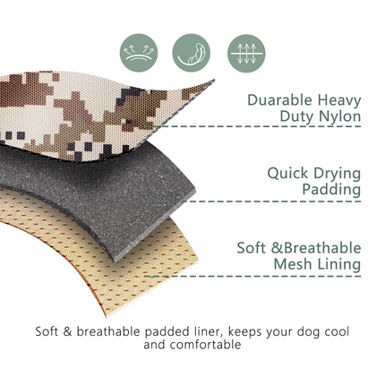 Dog Harness Tactical No Pull Adjustable Pet Military Working Training Vest S.