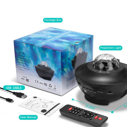 Galaxy Starry Night Light Projector Ocean Star Sky Party Baby Kids Room LED Lamp.