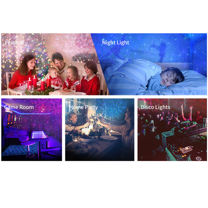 Galaxy Starry Night Light Projector Ocean Star Sky Party Baby Kids Room LED Lamp.