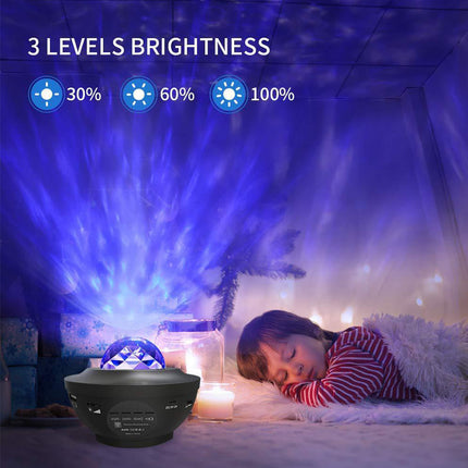 Galaxy Starry Night Light Projector Ocean Star Sky Party Baby Kids Room LED Lamp.
