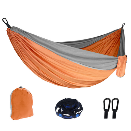 Outdoor Camping Hammock  Lightweight 260x140cm Portable Travel Orange.