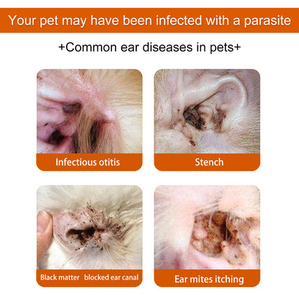 Yegbong Pet Ear Wipes, Pet Ear Cleaning Deodorizing Removing Mite And Earwax Cleaning Wipes.