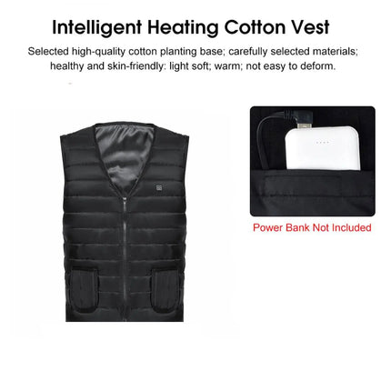 Heated Vest for Men & Women, Smart heated Jacket, Battery Not Included XL.