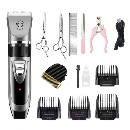 Electric Dog Cat Grooming Kit Pet Hair Shaver Trimmer Cordless Scissors Clipper Spare Head.