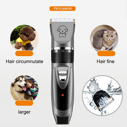 Electric Dog Cat Grooming Kit Pet Hair Shaver Trimmer Cordless Scissors Clipper Spare Head.