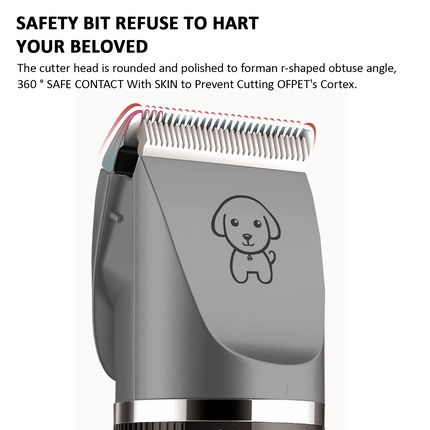 Electric Dog Cat Grooming Kit Pet Hair Shaver Trimmer Cordless Scissors Clipper Spare Head.