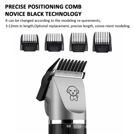 Electric Dog Cat Grooming Kit Pet Hair Shaver Trimmer Cordless Scissors Clipper Spare Head.