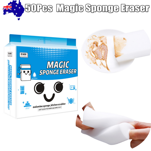 50Pcs Magic Sponge Eraser Kitchen Home Multi-function Foam Melamine Cleaner.