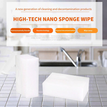 50Pcs Magic Sponge Eraser Kitchen Home Multi-function Foam Melamine Cleaner.