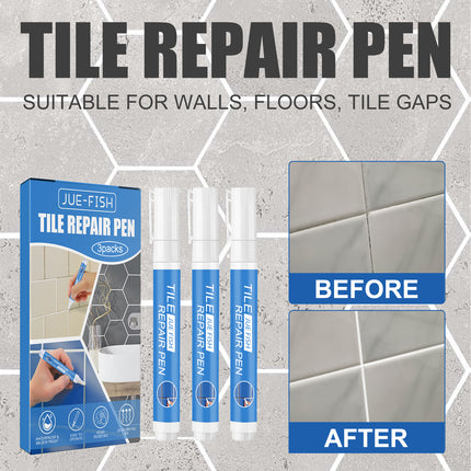 Jue Fish Tile Repair Pen Waterproof Mildew Resistant Tile Repair Pen For Bathroom Floor Crevices.
