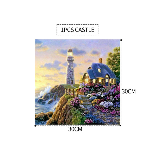 1PCS 5D Diamond Painting Kits Diamond Glue Art Kit Paint for Adults Kids DIY Gift 30x30cm.