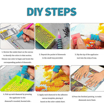 1PCS 5D Diamond Painting Kits Diamond Glue Art Kit Paint for Adults Kids DIY Gift 30x30cm.