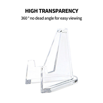 20pcs S Acrylic Clear Stand for Trading Card PSA Pokemon Card Holders Stand.