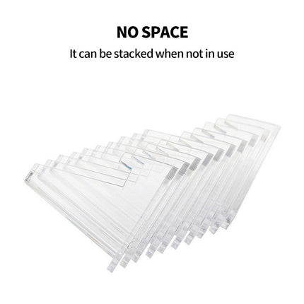 12pcs L Acrylic Clear Stand for Trading Card PSA Pokemon Card Holders Stand.