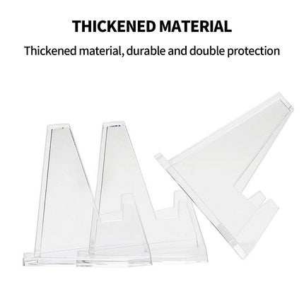 12pcs L Acrylic Clear Stand for Trading Card PSA Pokemon Card Holders Stand.
