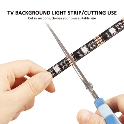 4M RGB LED Strip Lights IP65 Waterproof 5050 300LEDs 12V USB Bluetooth Gift.