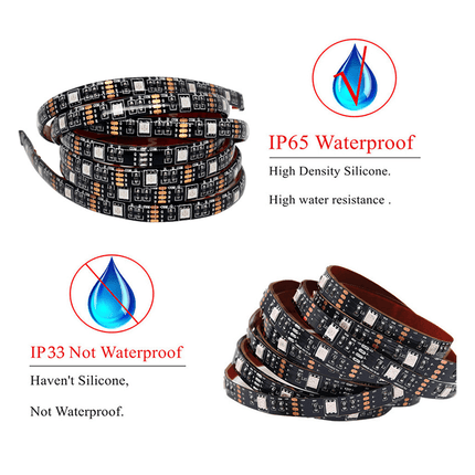 4M RGB LED Strip Lights IP65 Waterproof 5050 300LEDs 12V USB Bluetooth Gift.