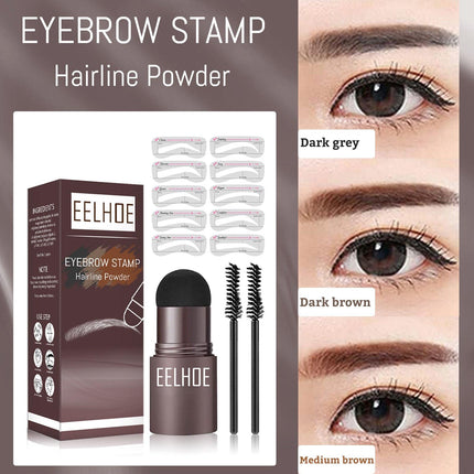 Eyebrow Print Mold Thrush, Lazy Eyebrows Fill Makeup Eyebrow Cake Waterproof Hairline Powder.