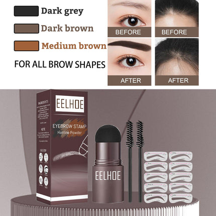 Eyebrow Print Mold Thrush, Lazy Eyebrows Fill Makeup Eyebrow Cake Waterproof Hairline Powder.