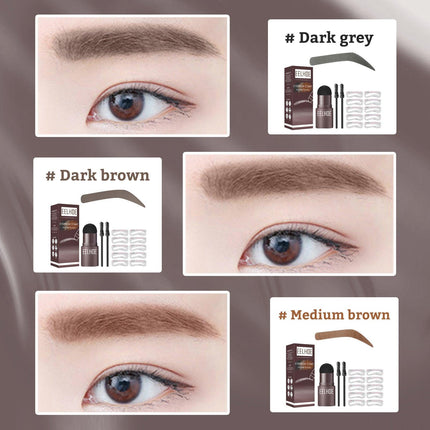 Eyebrow Print Mold Thrush, Lazy Eyebrows Fill Makeup Eyebrow Cake Waterproof Hairline Powder.