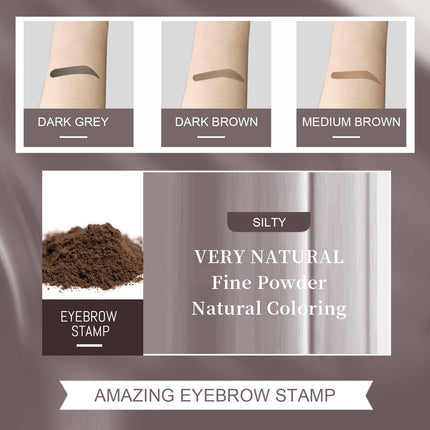 Eyebrow Print Mold Thrush, Lazy Eyebrows Fill Makeup Eyebrow Cake Waterproof Hairline Powder.