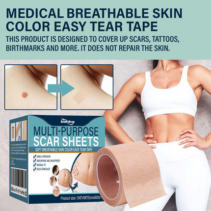 South moon Birthmark Skin Tone Concealer, Cover Body Scars Tattoo Spots Waterproof Color Masking Tape.