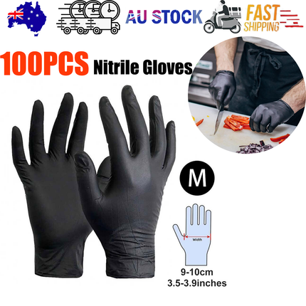 6g Flexible Disposable Nitrile Gloves For Mechanic Work Food Prepa 100pcs M.