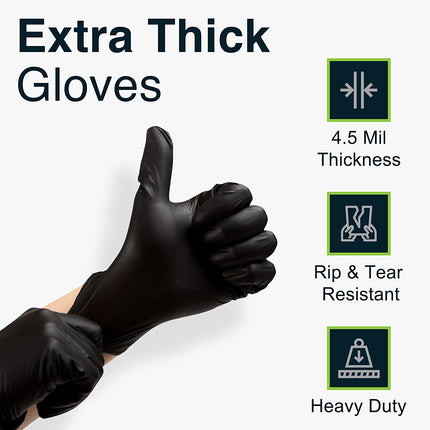 6g Flexible Disposable Nitrile Gloves For Mechanic Work Food Prepa 100pcs M.