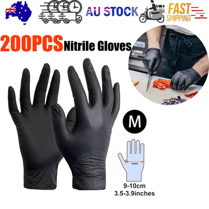 6g Flexible Disposable Nitrile Gloves For Mechanic Work Food Prepa 200Pcs M.
