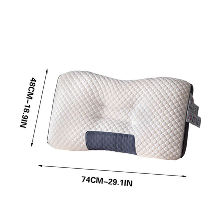 2 pcs Pain Relief Ergonomic Pillow Adjustable Contour Orthopedic Cervical Bed Pillow.