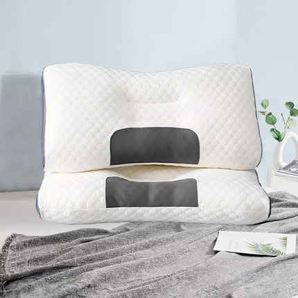 2 pcs Pain Relief Ergonomic Pillow Adjustable Contour Orthopedic Cervical Bed Pillow.