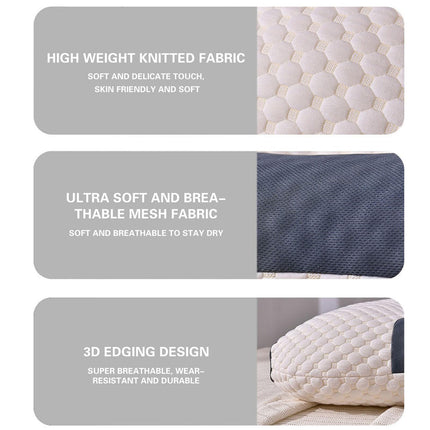 2 pcs Pain Relief Ergonomic Pillow Adjustable Contour Orthopedic Cervical Bed Pillow.