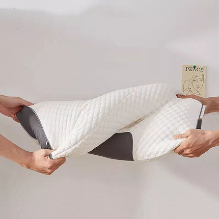2 pcs Pain Relief Ergonomic Pillow Adjustable Contour Orthopedic Cervical Bed Pillow.