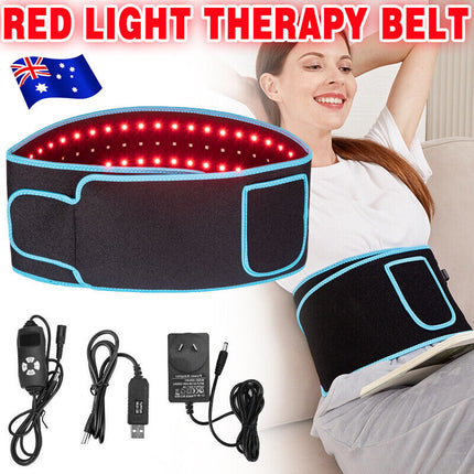 660nm Red & 850nm Near Infrared Light Therapy Heated Wrist Belt Pad Pain Relief.