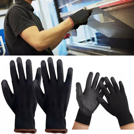 24PCS Antistatic Nylon Gloves Work Safety Working Mechanic Gloves Garden Builder.
