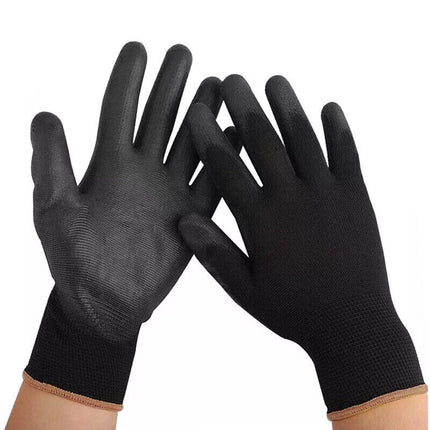 24PCS Antistatic Nylon Gloves Work Safety Working Mechanic Gloves Garden Builder.
