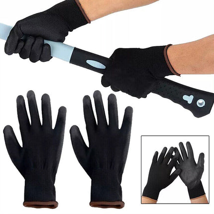 24PCS Antistatic Nylon Gloves Work Safety Working Mechanic Gloves Garden Builder.