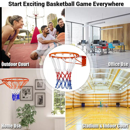 45CM Basketball Ring Hoop Net Wall Mounted Outdoor Hanging Basket ProfessionalAU.
