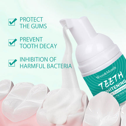 Foam Toothpaste Breath Freshening Whitening Toothpaste Tooth Anti-Moth Mouth Cleaning Tooth Stains And Gum Care.