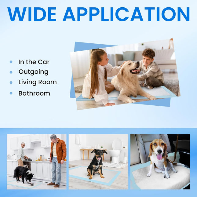 50pcs Pet Training Pads Puppy Toilet Dog Pee Indoor 60x90cm Super Absorbent.