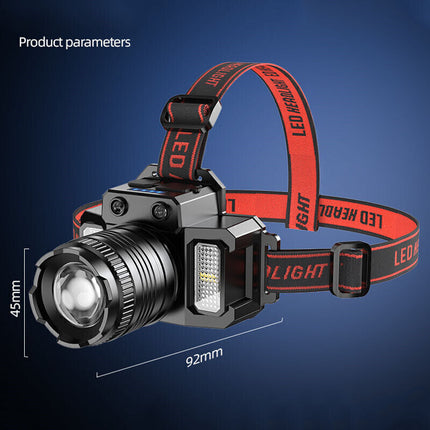 900000LM LED Headlamp Rechargeable Headlight Zoomable Head Torch Lamp Flashlight.