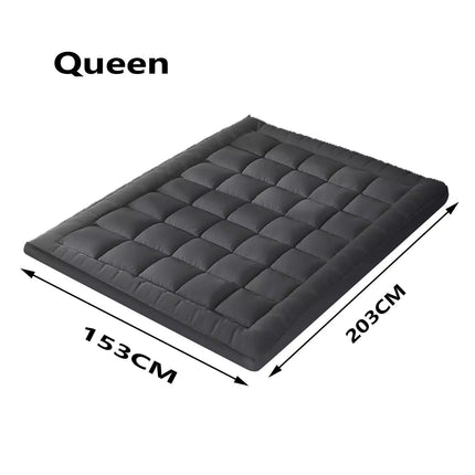 5CM Bedding Luxury Pillowtop Mattress Topper Mat Pad Antibacterial and dust mite-resistant Queen:153*203cm.