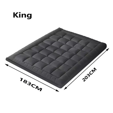 5CM Bedding Luxury Pillowtop Mattress Topper Mat Pad Antibacterial and dust mite-resistant King:183*203cm.
