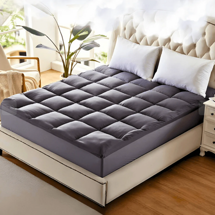 5CM Bedding Luxury Pillowtop Mattress Topper Mat Pad Antibacterial and dust mite-resistant Double:138*188cm.