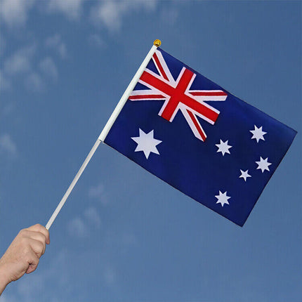 Small Waver Hand Held Aussie Flags Party Supplies Banner AU 8pcs Australia Flag.