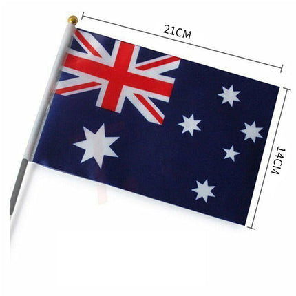 Small Waver Hand Held Aussie Flags Party Supplies Banner AU 8pcs Australia Flag.