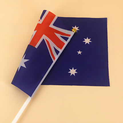 Small Waver Hand Held Aussie Flags Party Supplies Banner AU 8pcs Australia Flag.