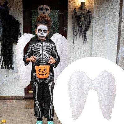 Angel Wings Fairy Wings with Elastic Straps Adults White.